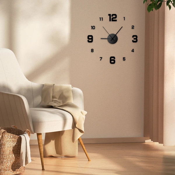 Relógio de Parede DIY Frameless ⏰ – Modernidade e Estilo para Sua Decoração!