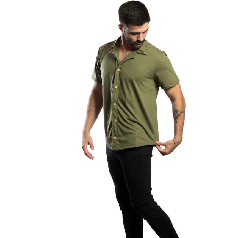 Camisa Slim Masculina Malha Premium Ecológica Estonada – Conforto e Sustentabilidade