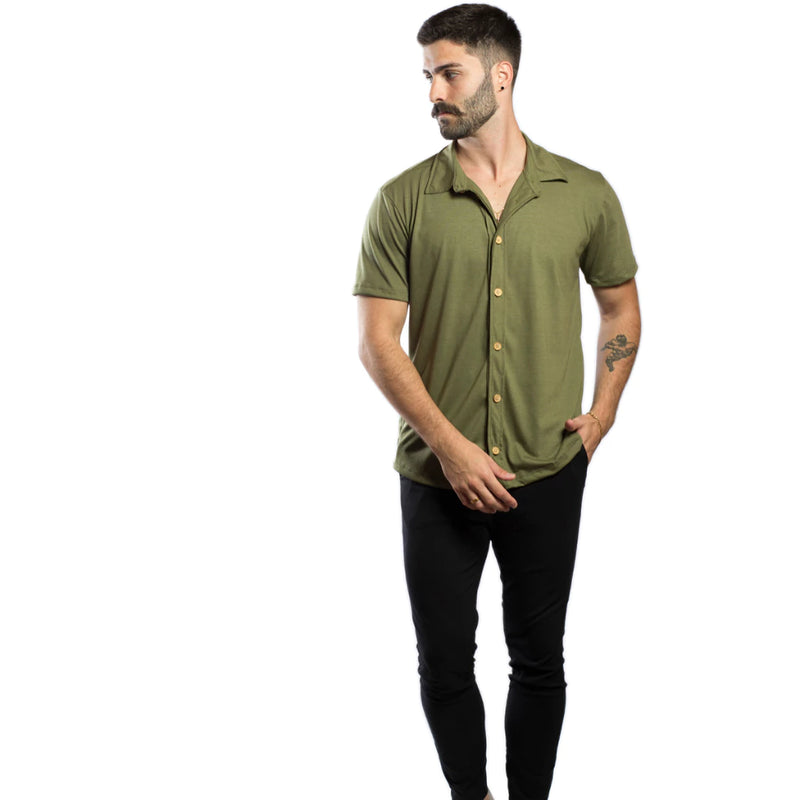 Camisa Slim Masculina Malha Premium Ecológica Estonada – Conforto e Sustentabilidade