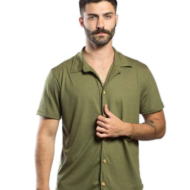 Camisa Slim Masculina Malha Premium Ecológica Estonada – Conforto e Sustentabilidade